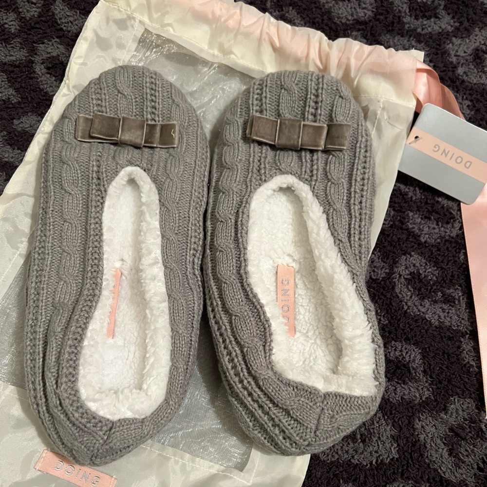 Ballet flat style slippers